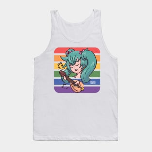 Pride Hatsune Miku Bandolin - Summer Gaming Tank Top